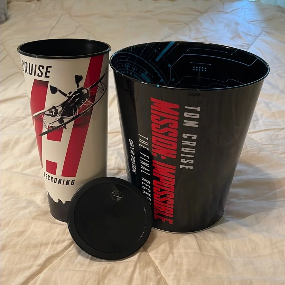 Mission: Impossible Black and Red Popcorn Bucket Set